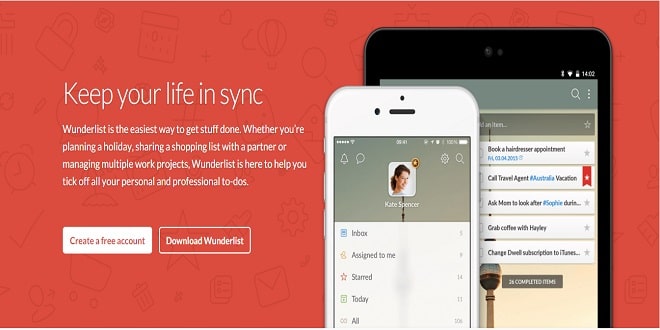 تطبيق Wunderlist تطبيق Wunderlist