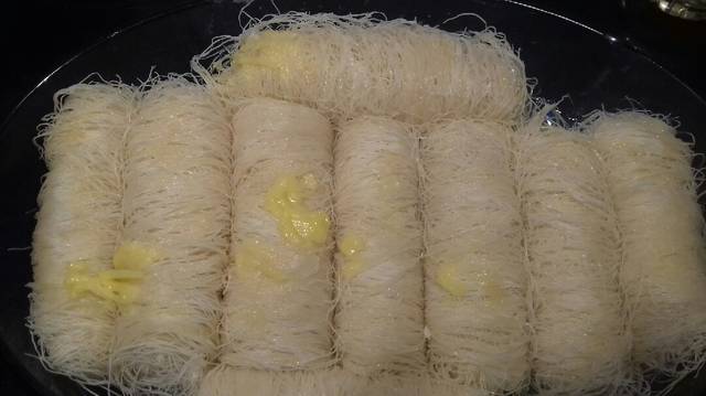 طريقة عمل الكنافة المبرومة بالقشطة